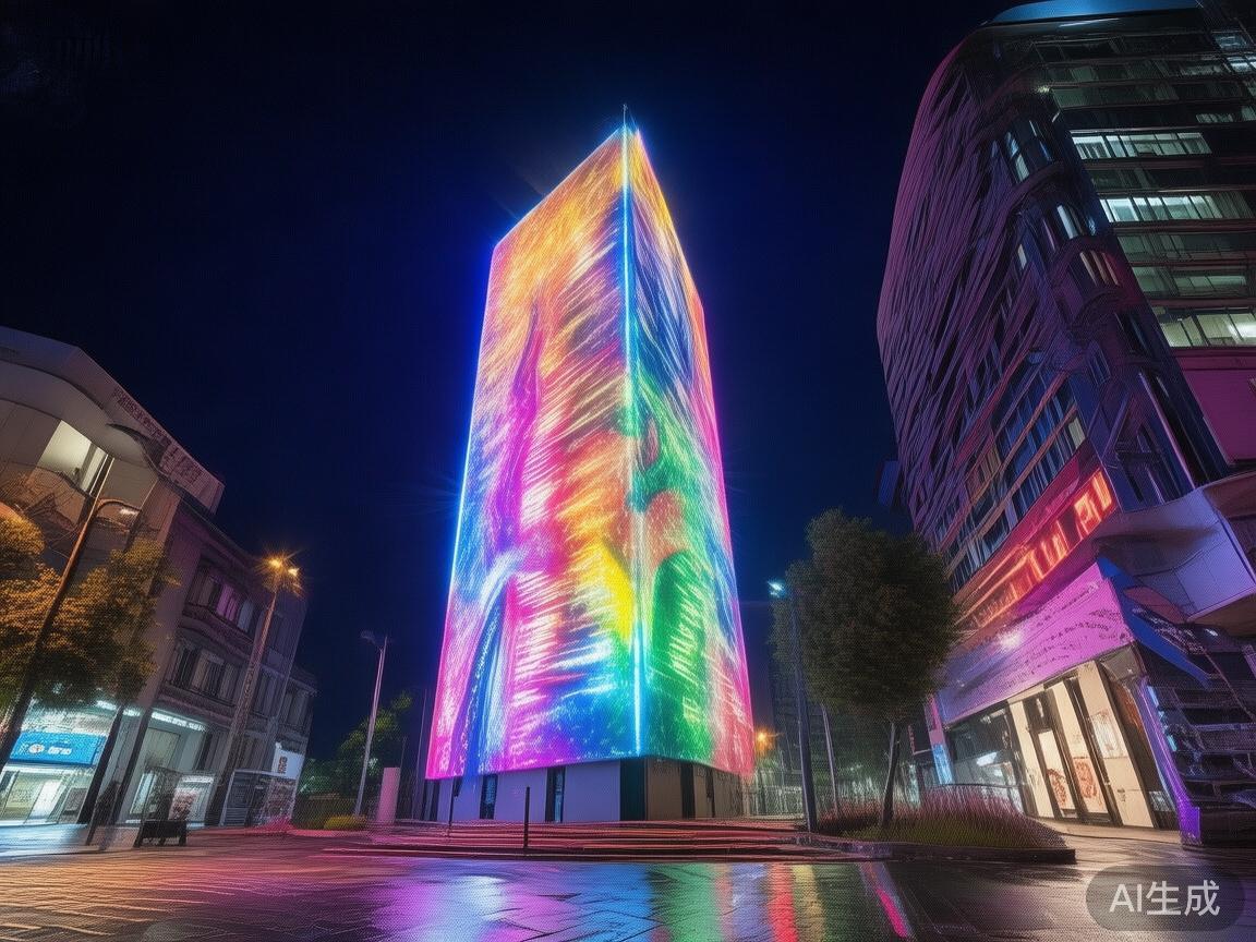 2.&nbsp;灯光与动态效果：夜晚是广告牌最好的展示时机，