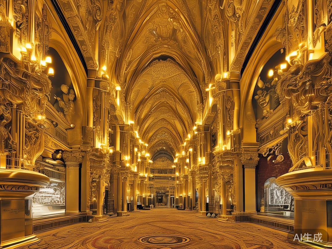 特别值得一提的是，赌场大堂以宏伟的拱门和高耸的天花