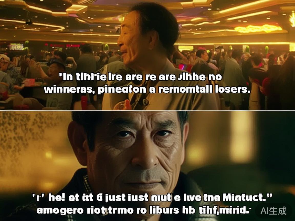 在澳门皇家赌场系列中，角色的台词往往简短有力，富有